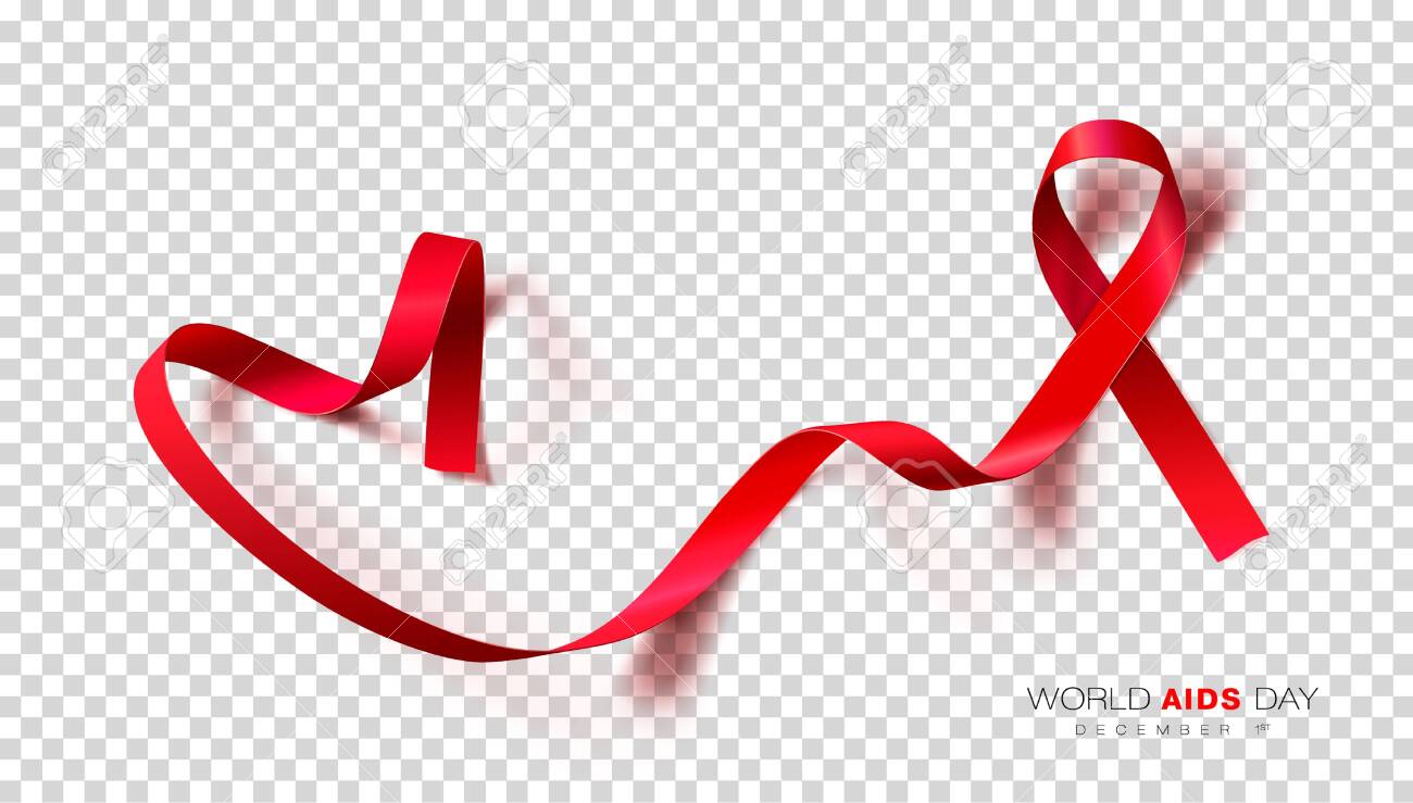 Red Ribbons Isolated Transparent Background Stock Illustration