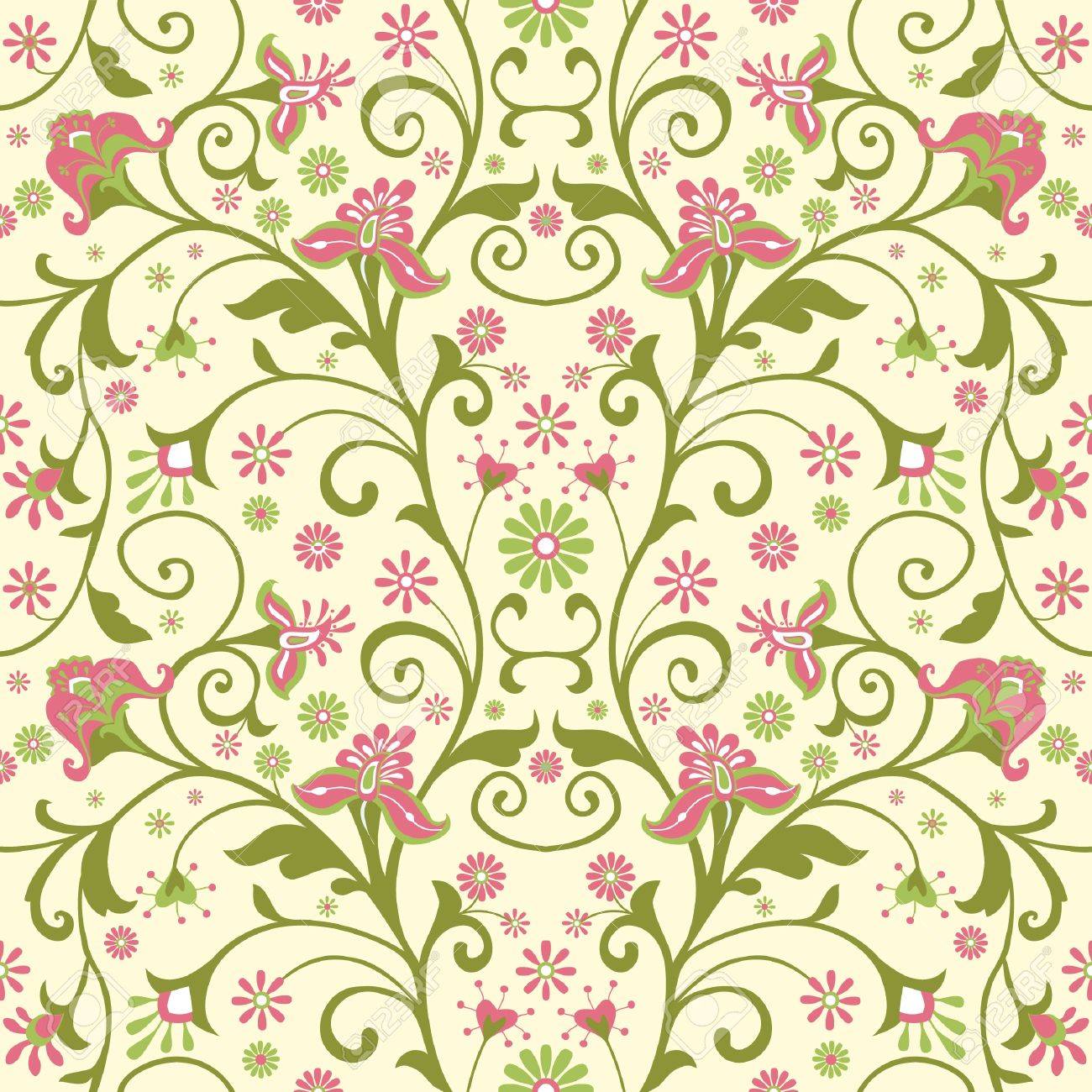 Colorful Floral Wallpaper With Decorative Flowers Seamless - Colorful Floral Wallpaper With Decorative Flowers Seamless Pattern Stockvector colorful floral wallpaper with decorative flowers seamless - colorful floral wallpaper with decorative flowers seamless pattern stockvector