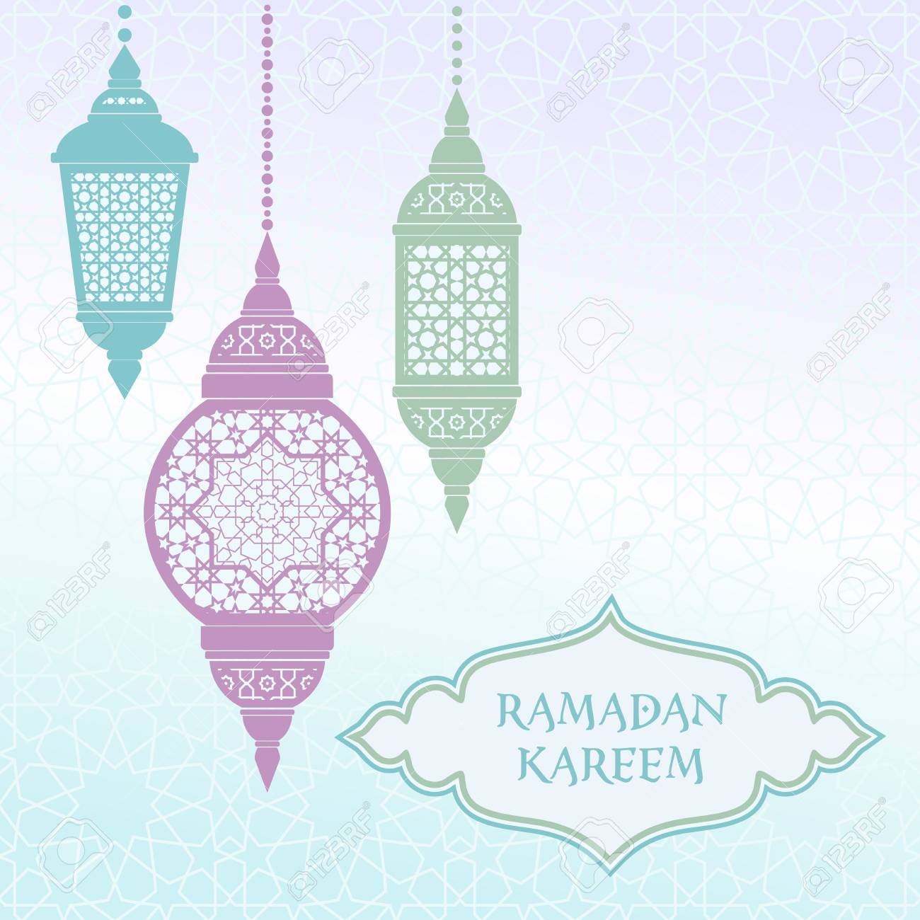 ramadan lantern fanous colorful