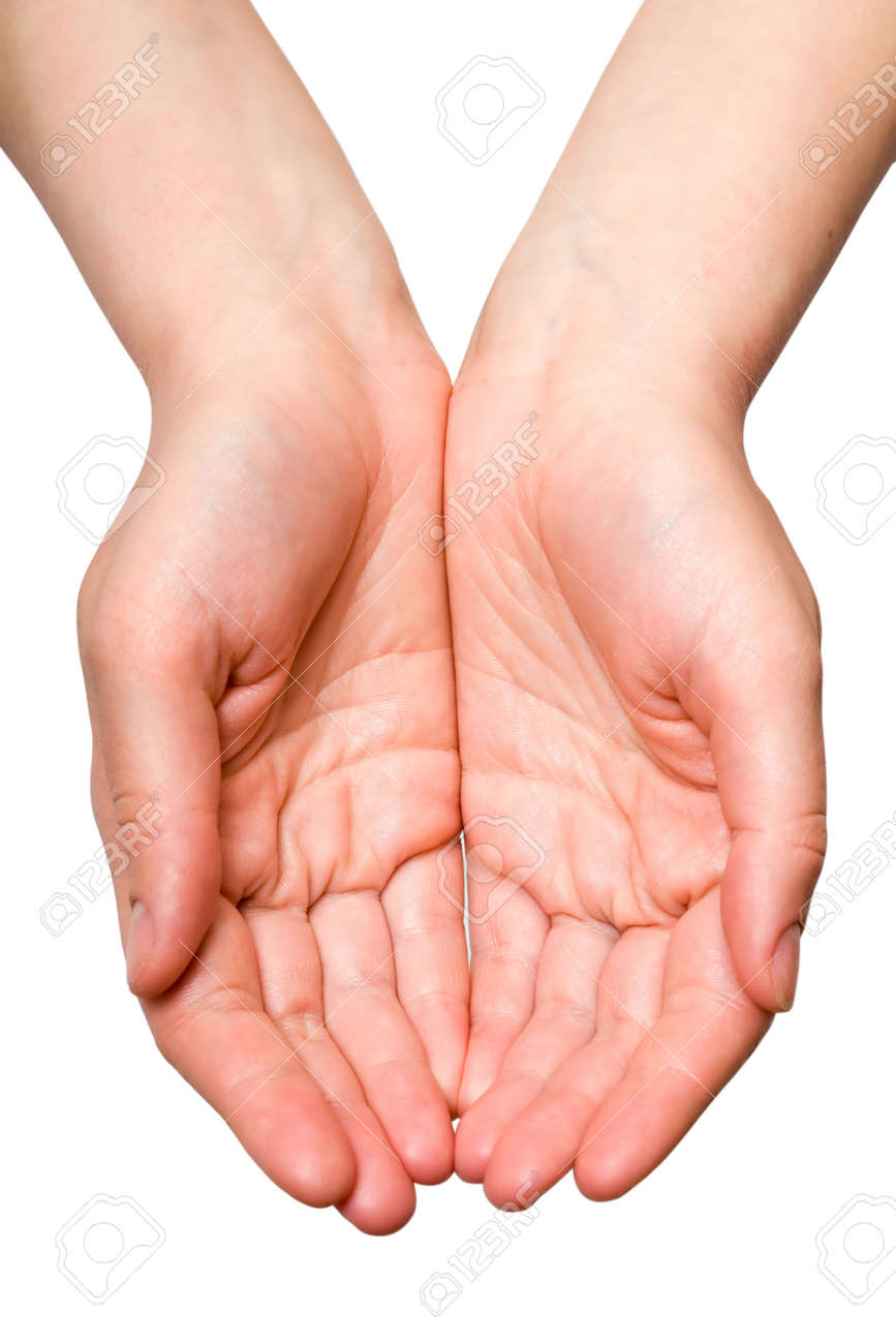 The open hands of a young woman - 799093 The open hands of a young woman - 799093