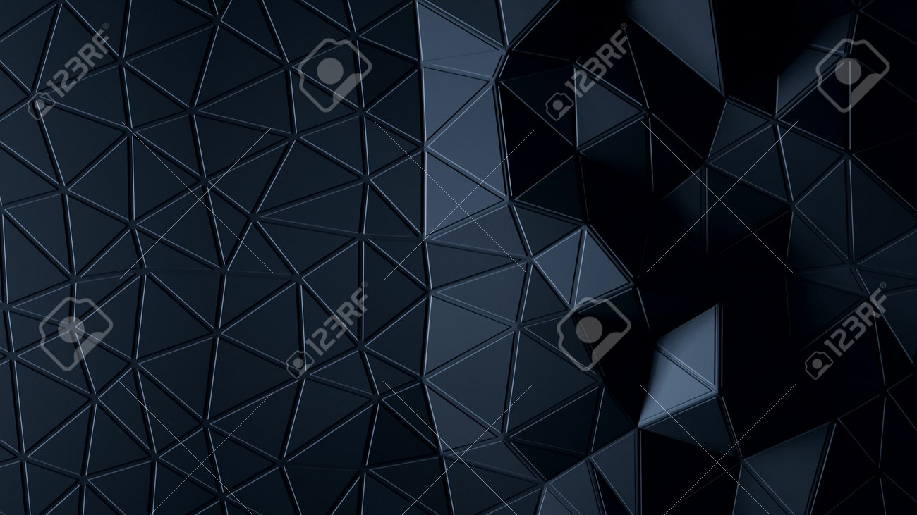 抽象的多角形幾何学背景グラファイト色3d の写真素材 画像素材 Image