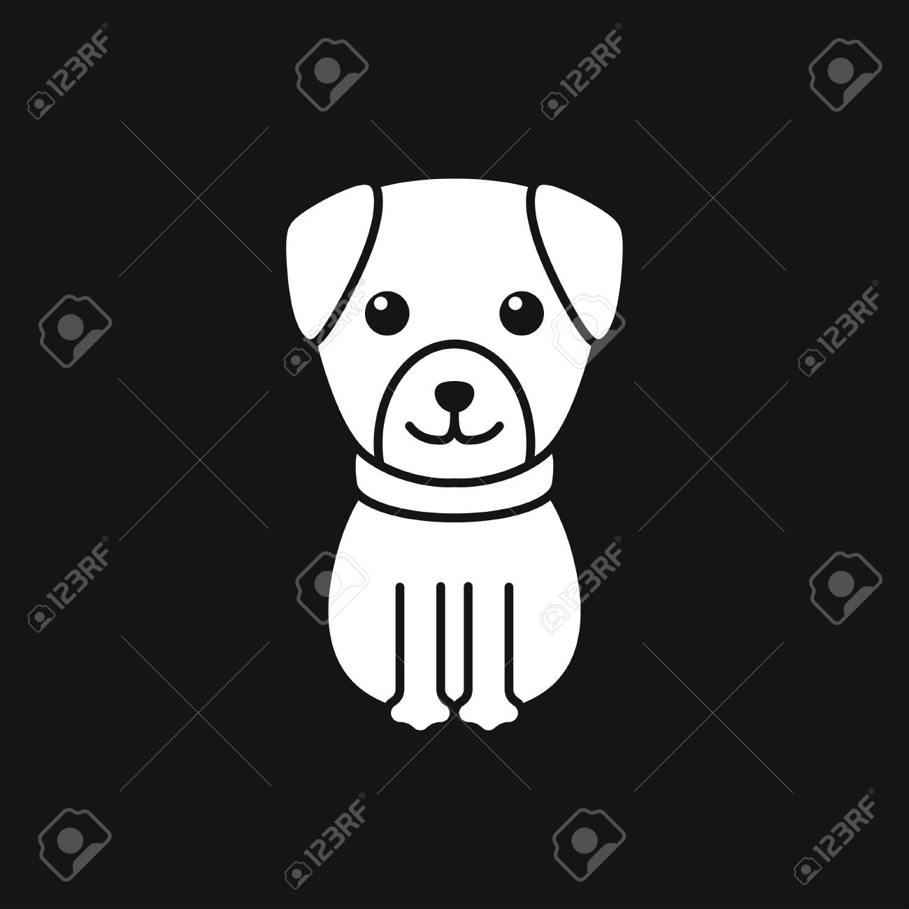 Puppy Icon. Dog Symbol. Vector Element For Design Royalty Free SVG,  Cliparts, Vectors, and Stock Illustration. Image 146121945., image size:1300x1300
