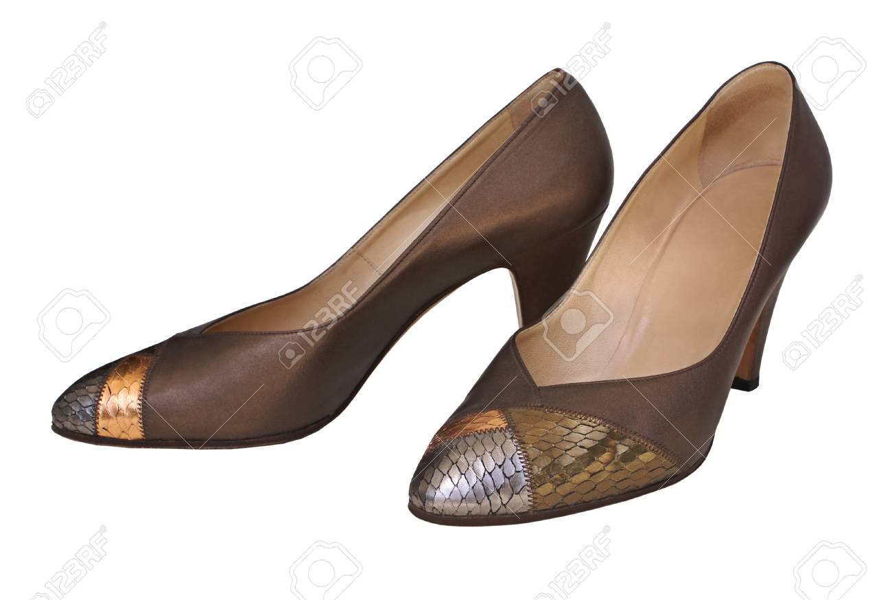 chaussure en peau de serpent