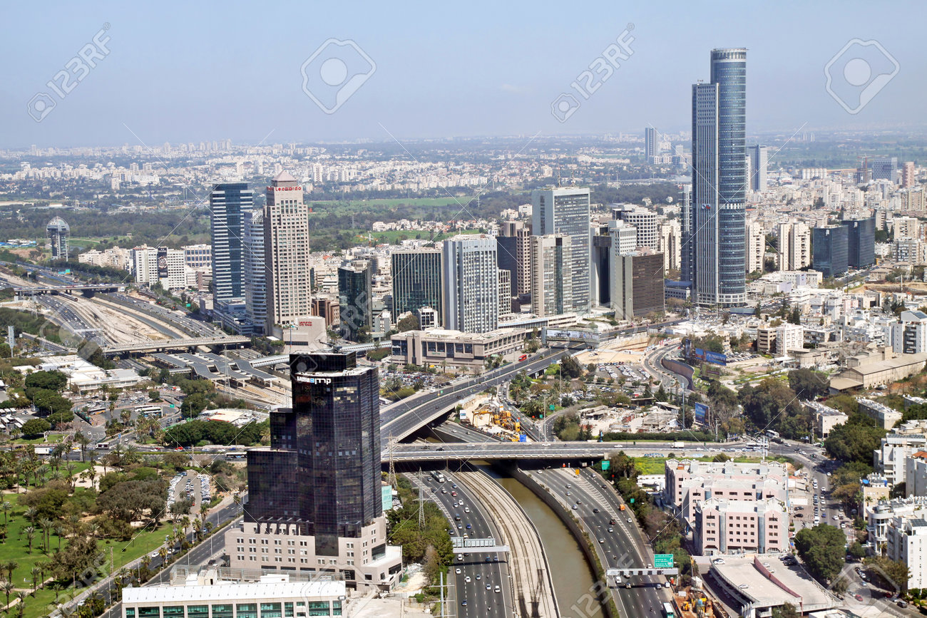 RAMAT GAN, ISRAEL - MARCH 21, 2011: TEL AVIV, ISRAEL - MARCH 21, 2011: View from the heights of the Diamond Exchange in Ramat Gan - 51492876 RAMAT GAN, ISRAEL - MARCH 21, 2011: TEL AVIV, ISRAEL - MARCH 21, 2011: View from the heights of the Diamond Exchange in Ramat Gan - 51492876