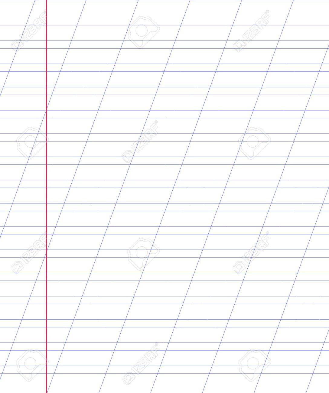 blank notebook paper sheet with lines royalty free cliparts vectors