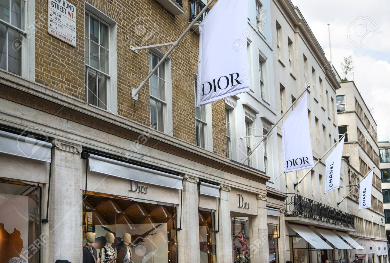London Uk August 13 2019 Facade Of Dior Famous Fashion House Stock Photo Picture And Royalty Free Image Image 128784622