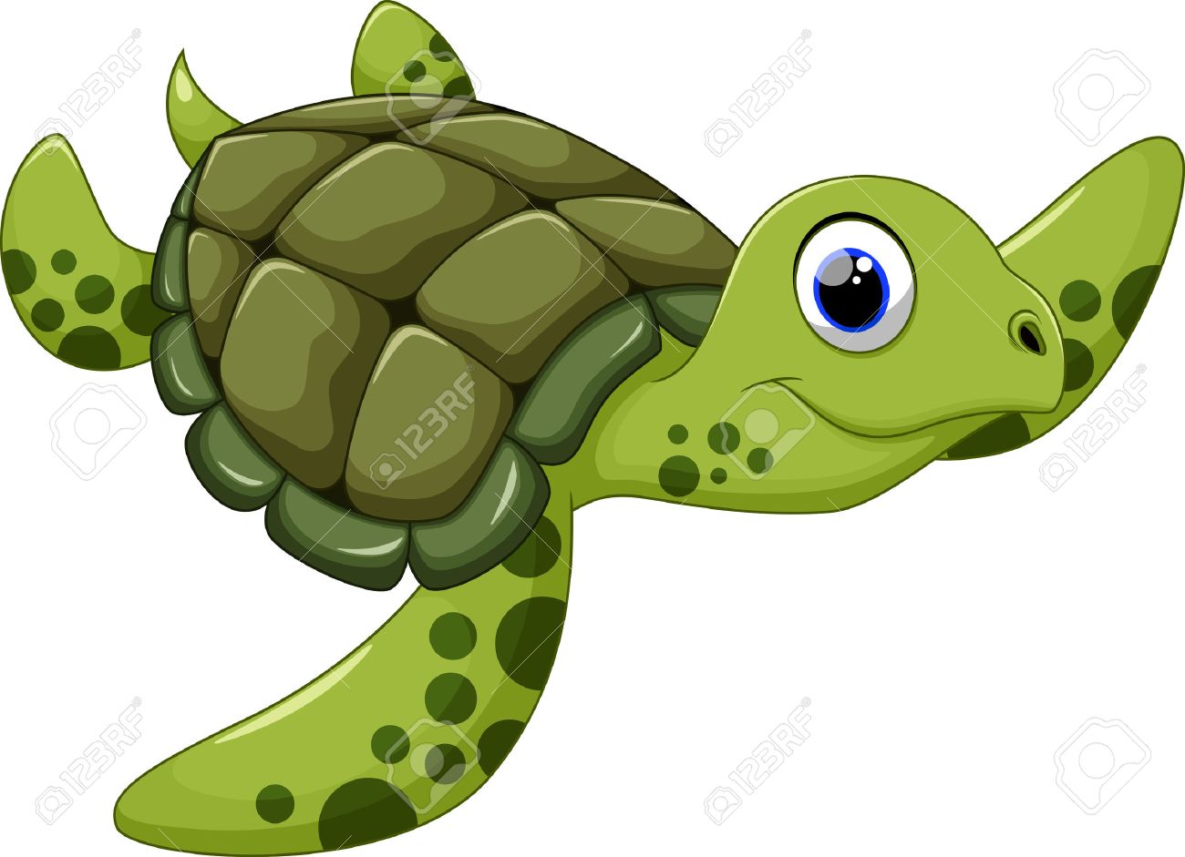 Bande Dessinee Mignonne De Tortue Clip Art Libres De Droits Vecteurs Et Illustration Image