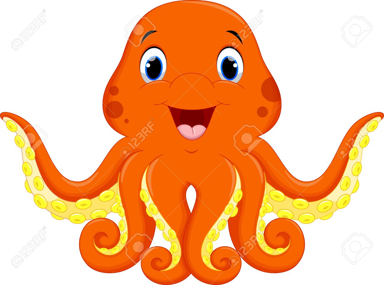 かわいいタコ漫画のベクトル イラストのイラスト素材 ベクタ Image かわいいタコ漫画のベクトル イラストのイラスト素材 ベクタ Image