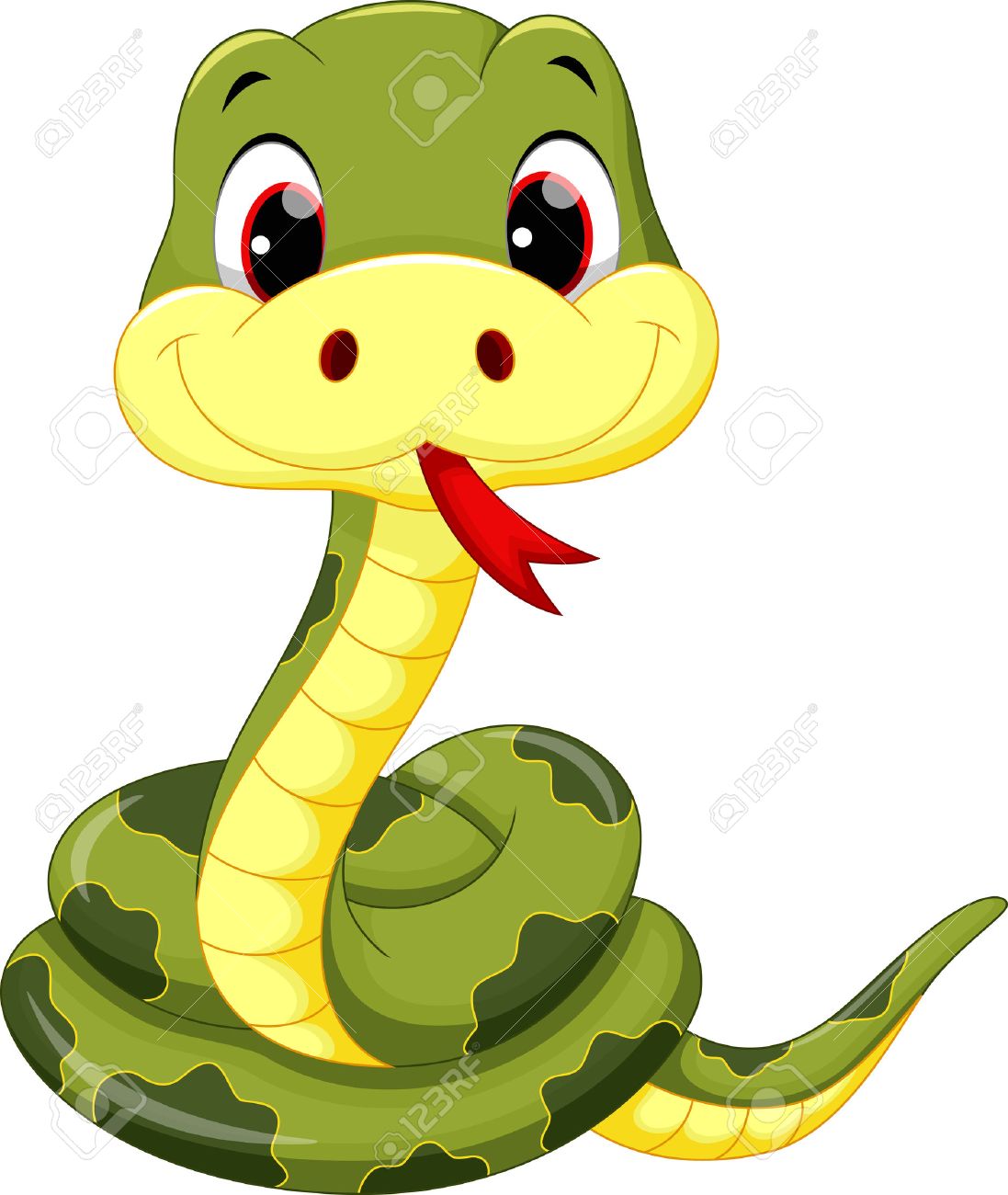 Cute baby snake cartoon - 52210647 Cute baby snake cartoon - 52210647