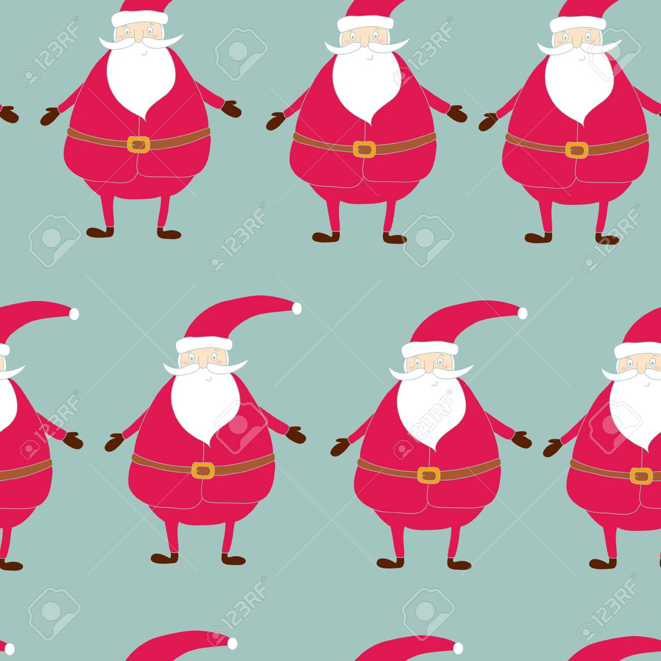seamless hand drawn pattern of christmas printable templates santa claus patterns printable