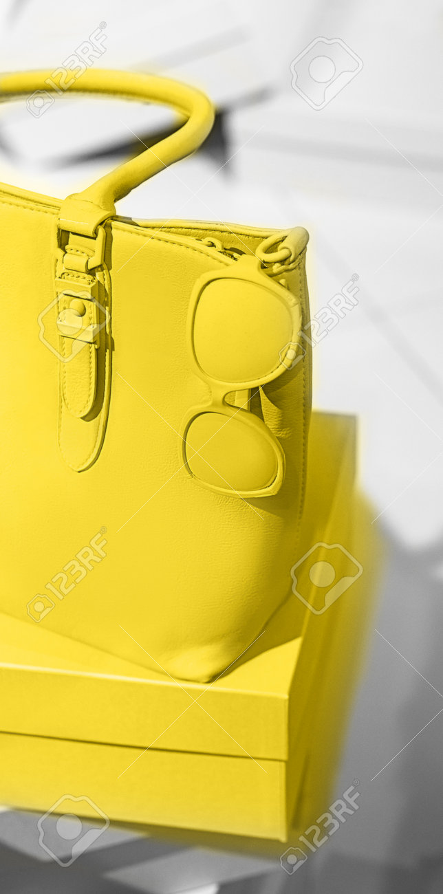 bright yellow bag