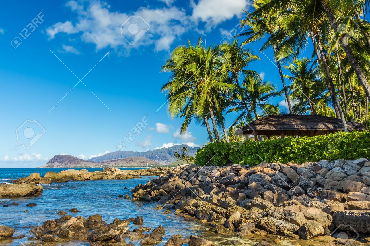 a view of the leeward coast and the waianae mountain range from