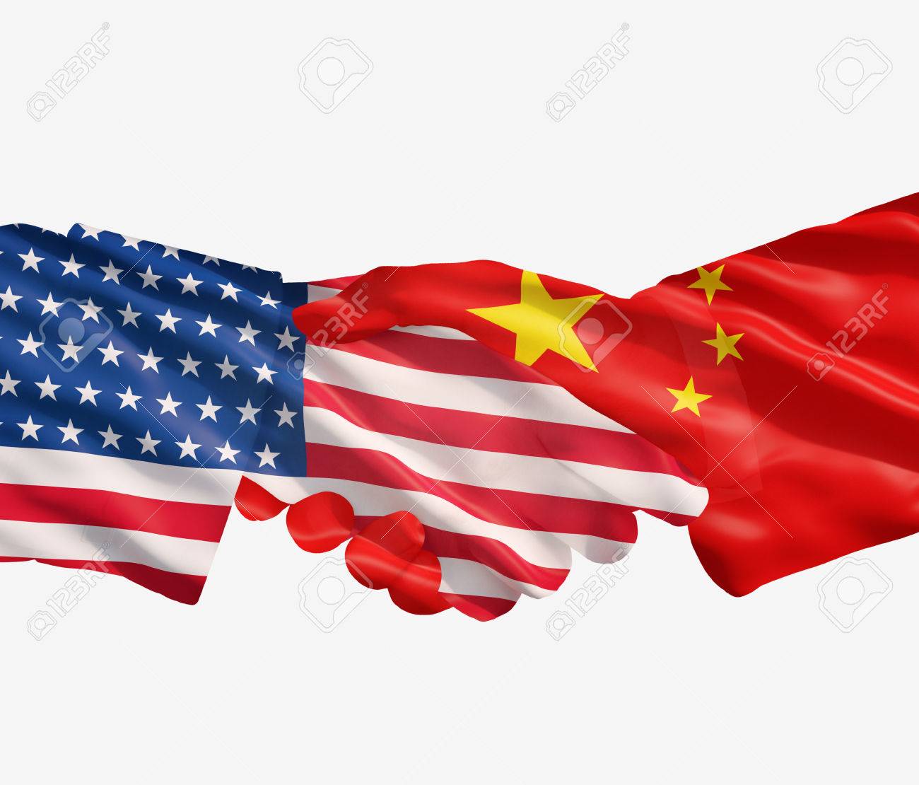 Image result for picture of china and US flags