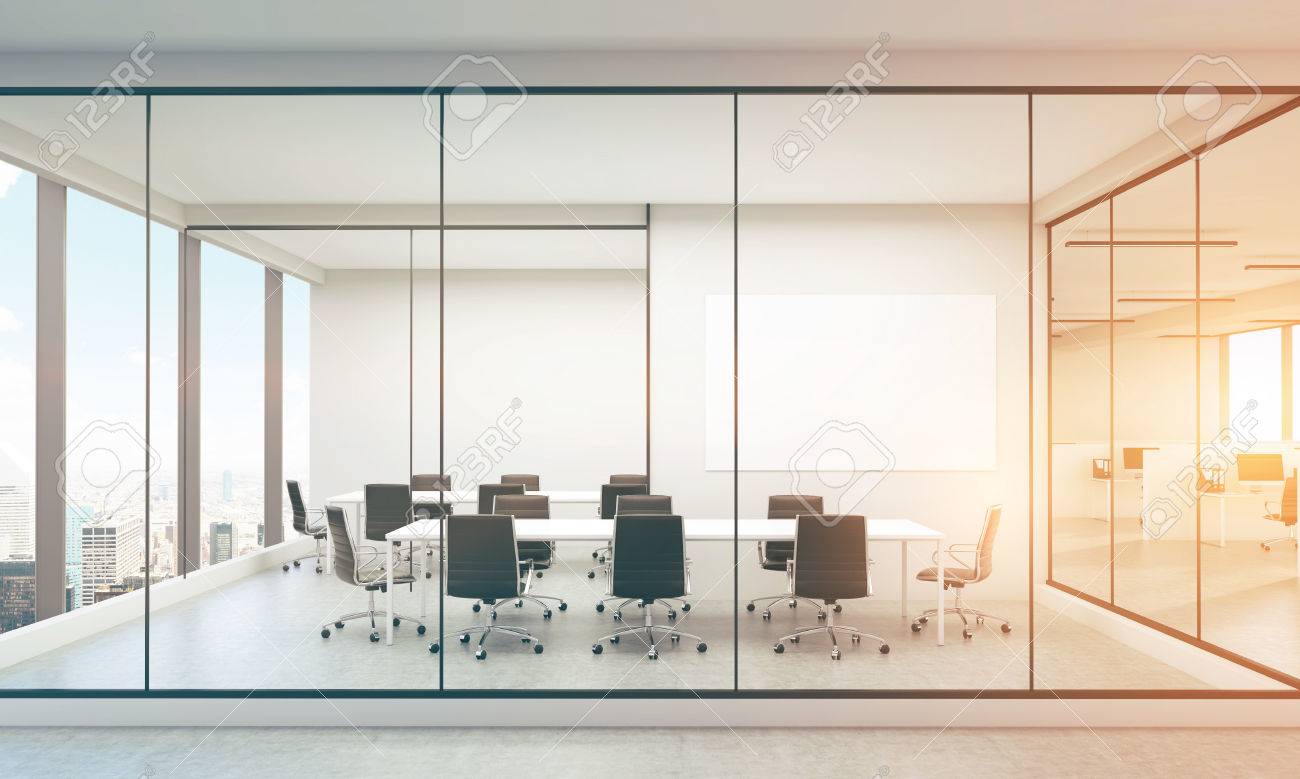 Tableau Blanc Bureau : Inter bureau avec tableau blanc vierge new york vue sur la ville