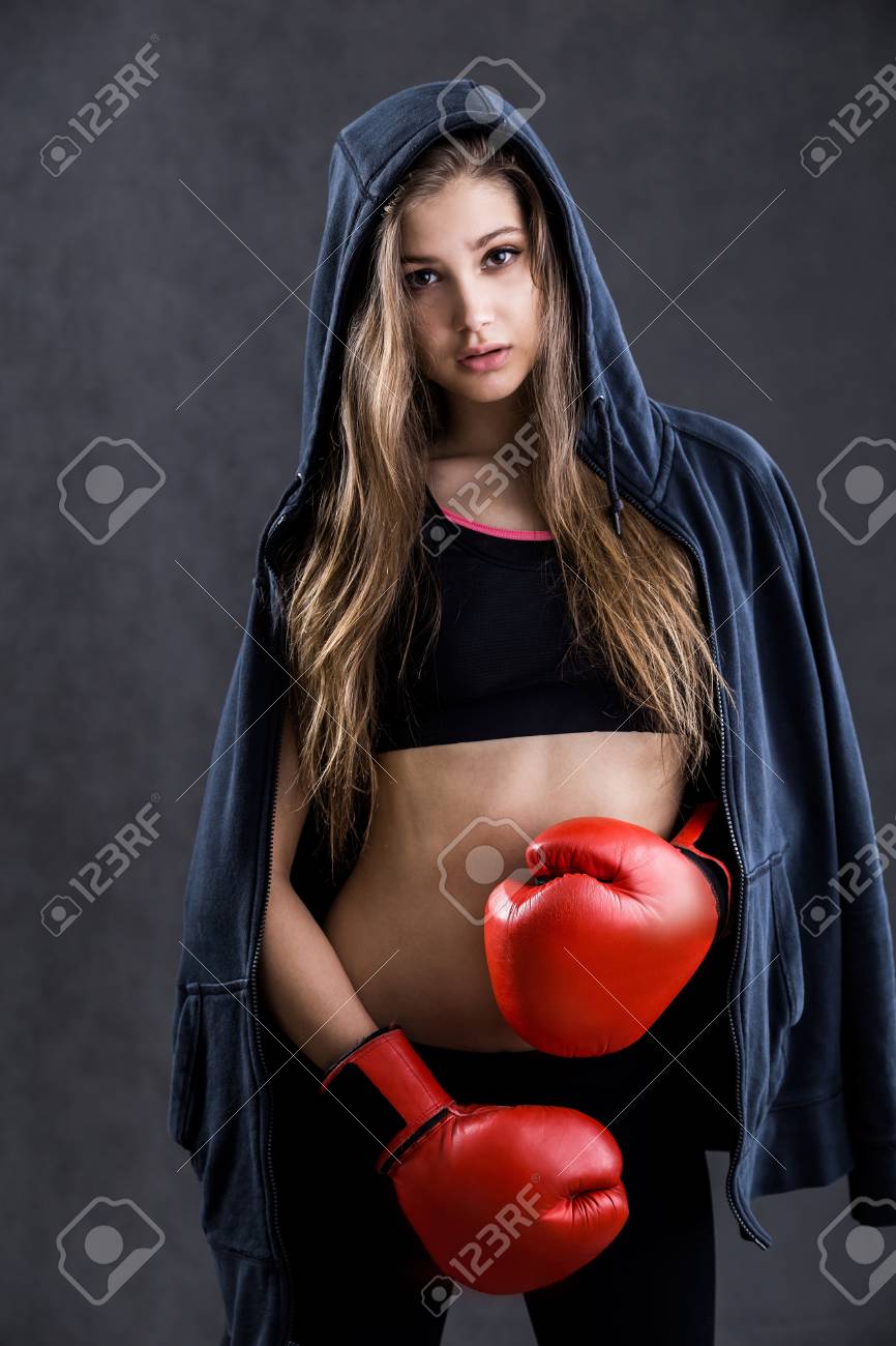 hoodie with long hair