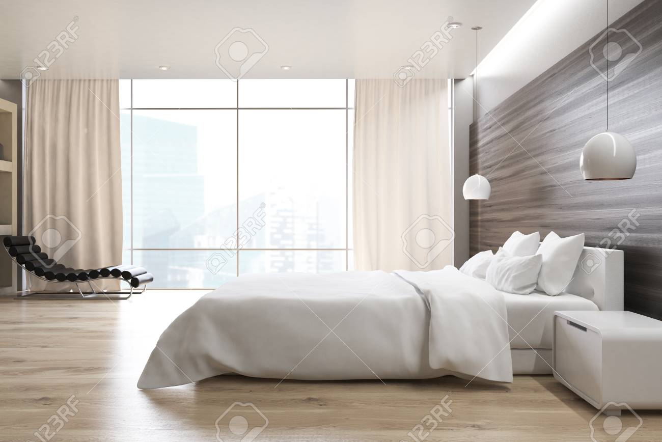 bed on window wall