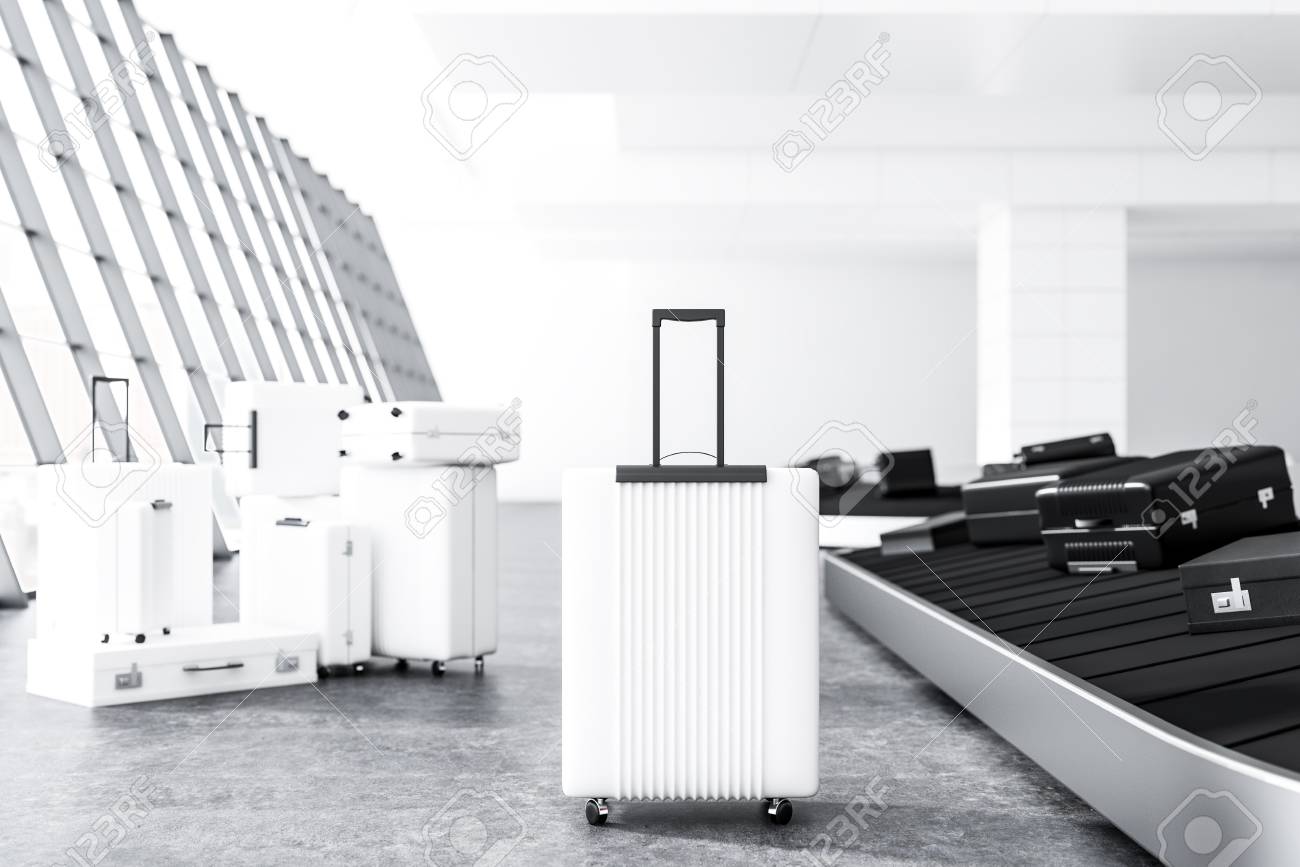 white suitcase large