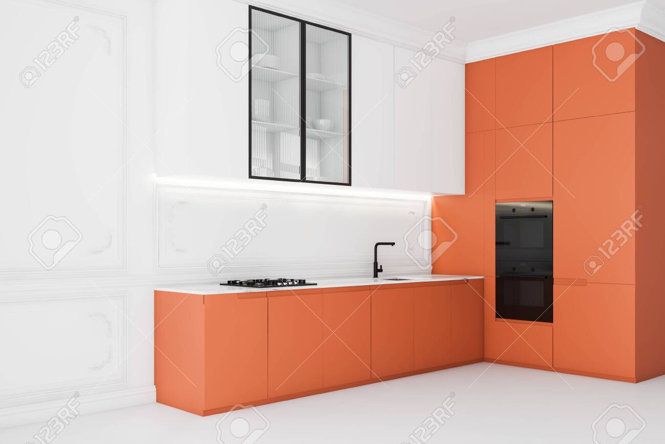 white kitchen cabinets orange walls corner of bright luxury kitchen with white walls and floor white white kitchen cabinets orange walls corner of bright luxury kitchen with white walls and floor white