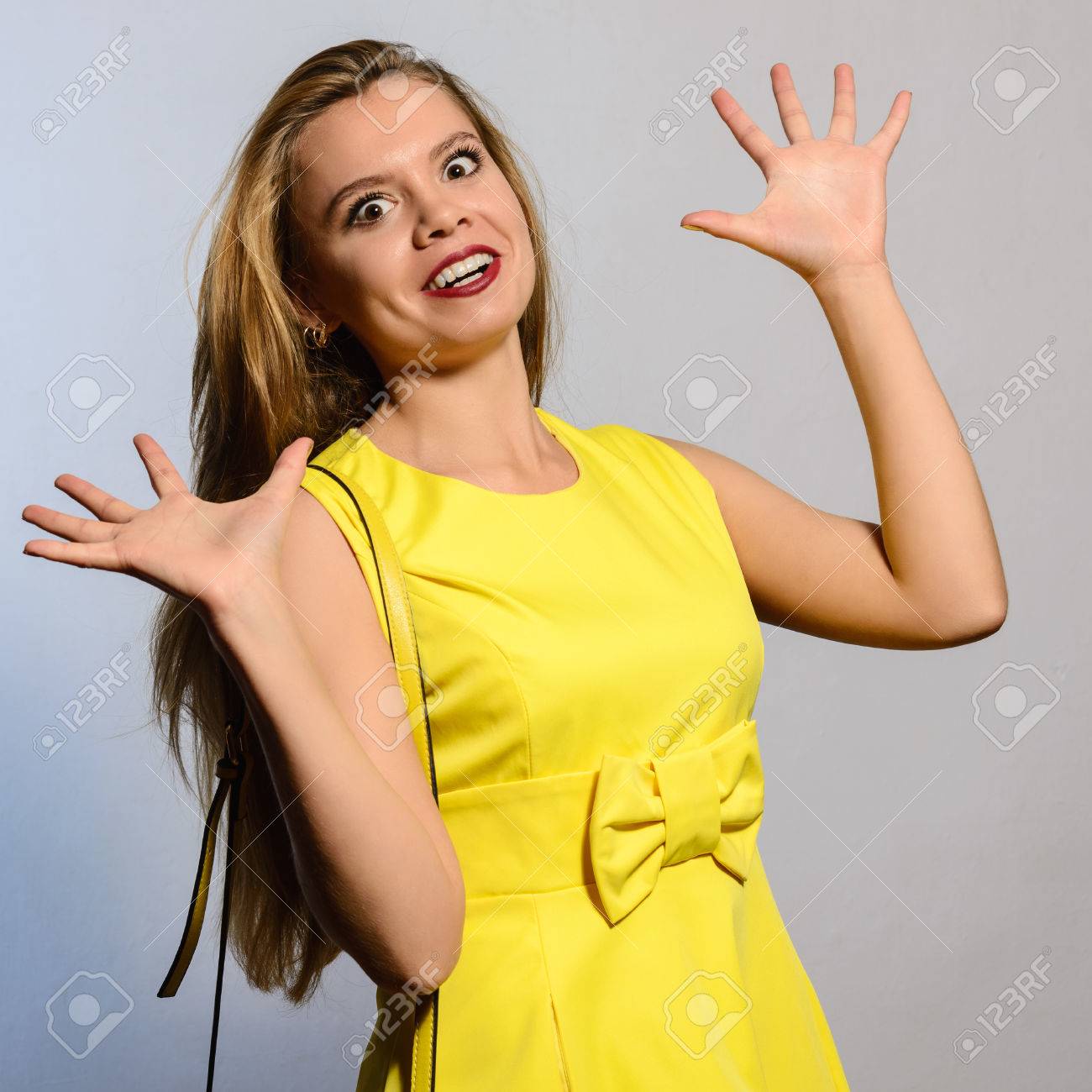 yellow dress with bow