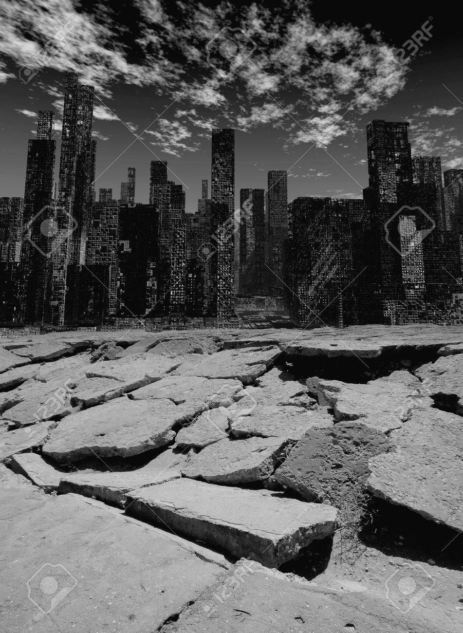 Earthquake Town Illustration Stock Photo Picture And Royalty Free Image Image