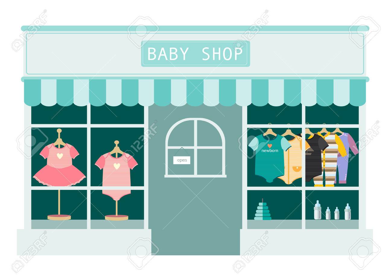子供服ショップ お店や店舗のアイコン ベクトル イラスト のイラスト素材 ベクタ Image