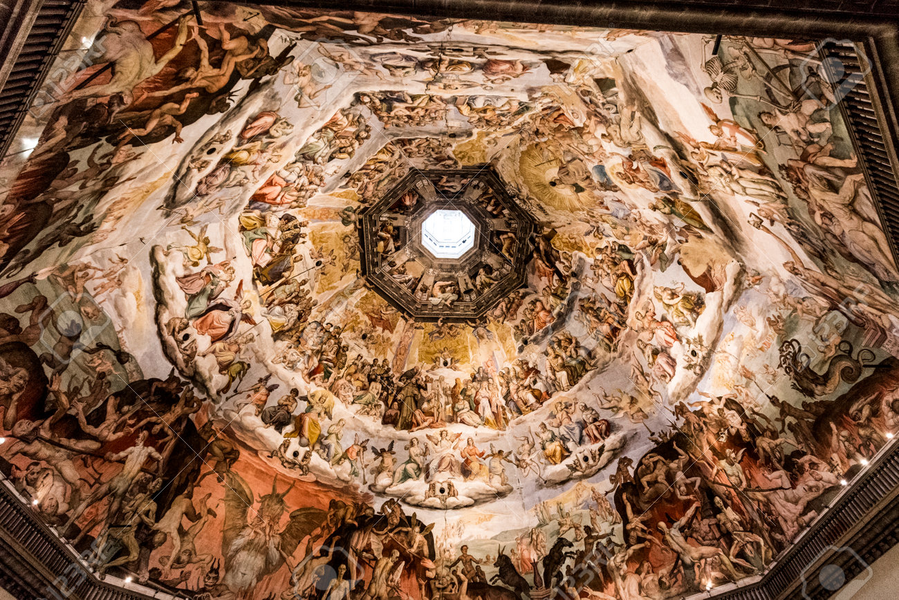 Ceiling Detail Of Duomo Di Firenze Cathedral Cathedral Of Saint