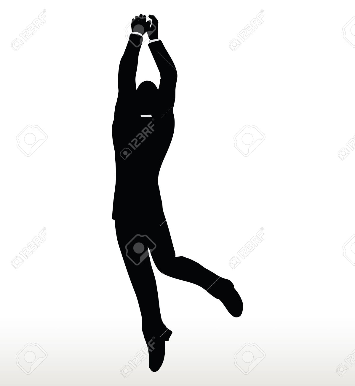 Illustration In Silhouette Of Businessman Hanging Royalty Free Cliparts Vectors And Stock Illustration Image