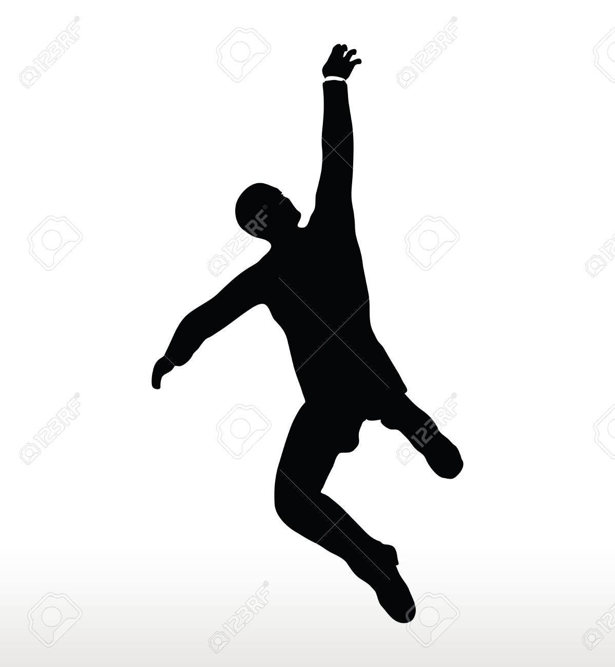 Illustration In Silhouette Of Businessman Hanging Royalty Free Cliparts Vectors And Stock Illustration Image