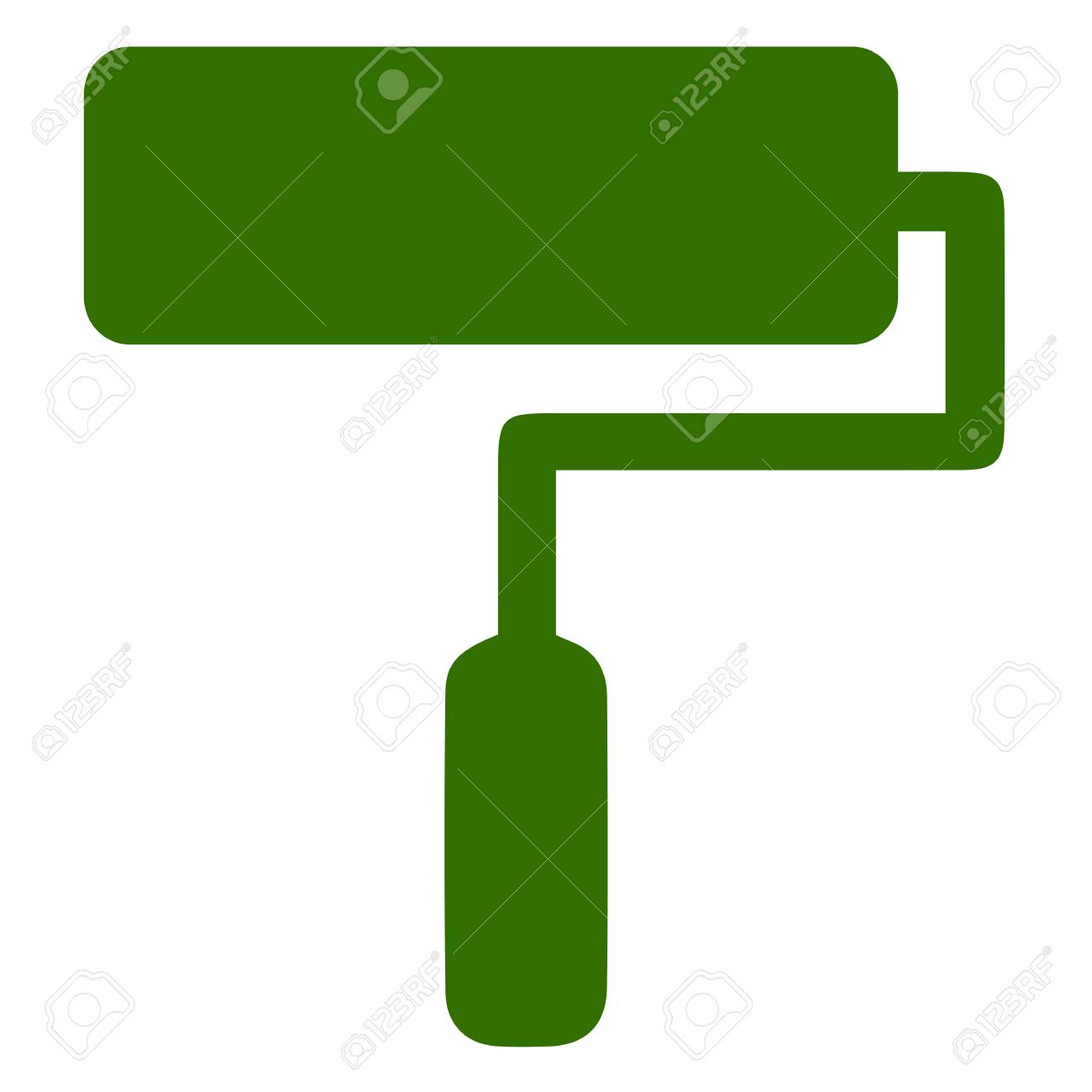 Illustration Of Paint Roller Vector Logo Royalty Free SVG, Cliparts, Vectors,  and Stock Illustration. Image 59629854., image size:1300x1300