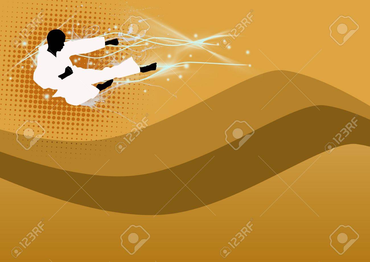 Abstract Color Martial Arts Background With Space Stock Photo, Picture And  Royalty Free Image. Image 15162141.