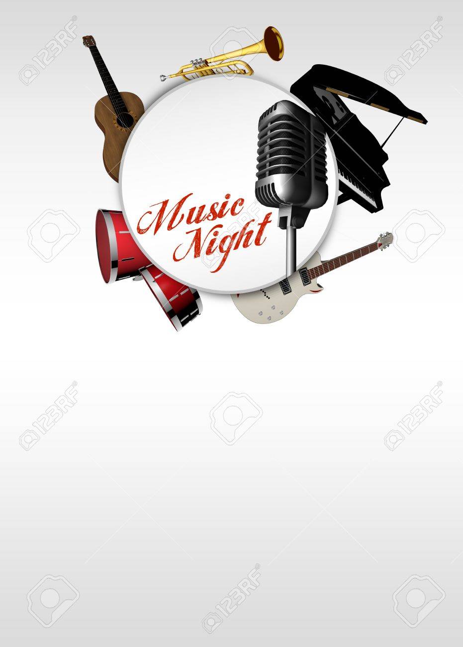 music concert invitation poster or flyer background with space stock background design for concert flyer