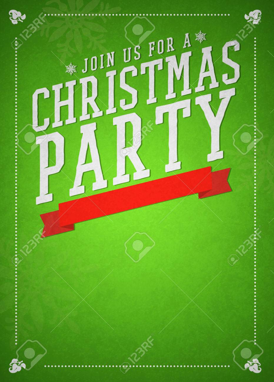 holiday office party flyer