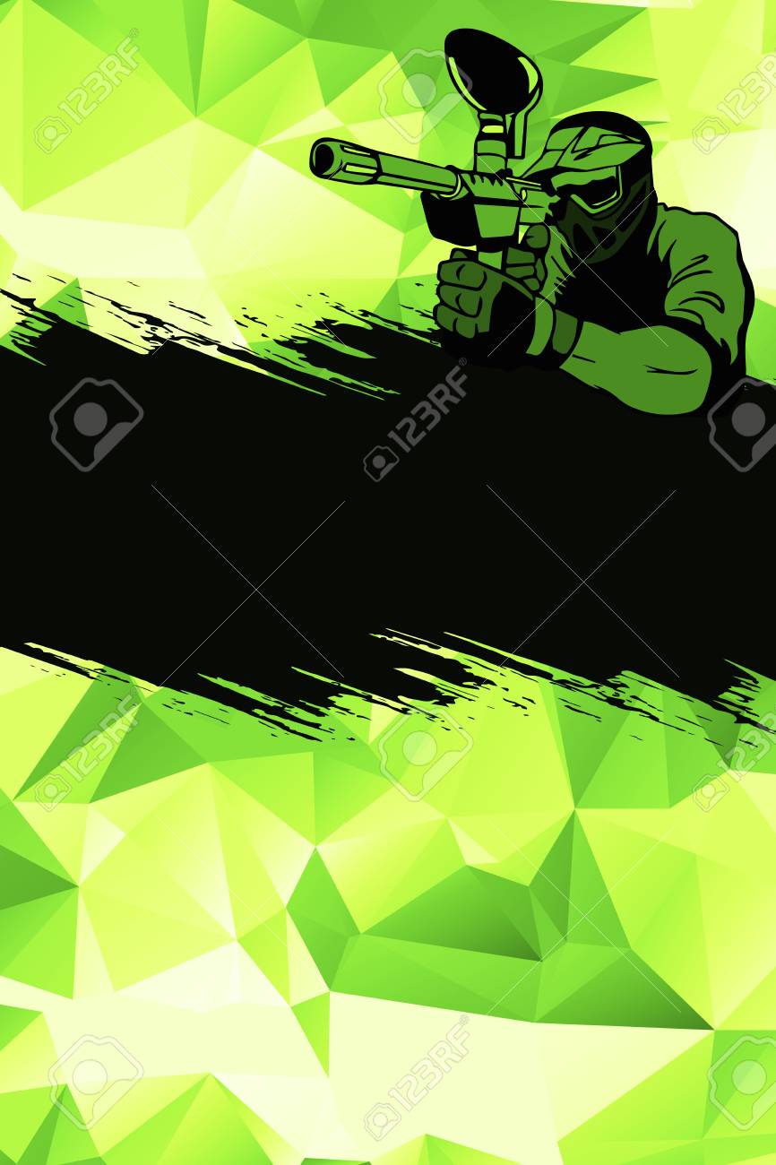 Abstract Paintball Or Airsoft Game Invitation Advert Background With Empty Space Stock Photo Picture And Royalty Free Image Image