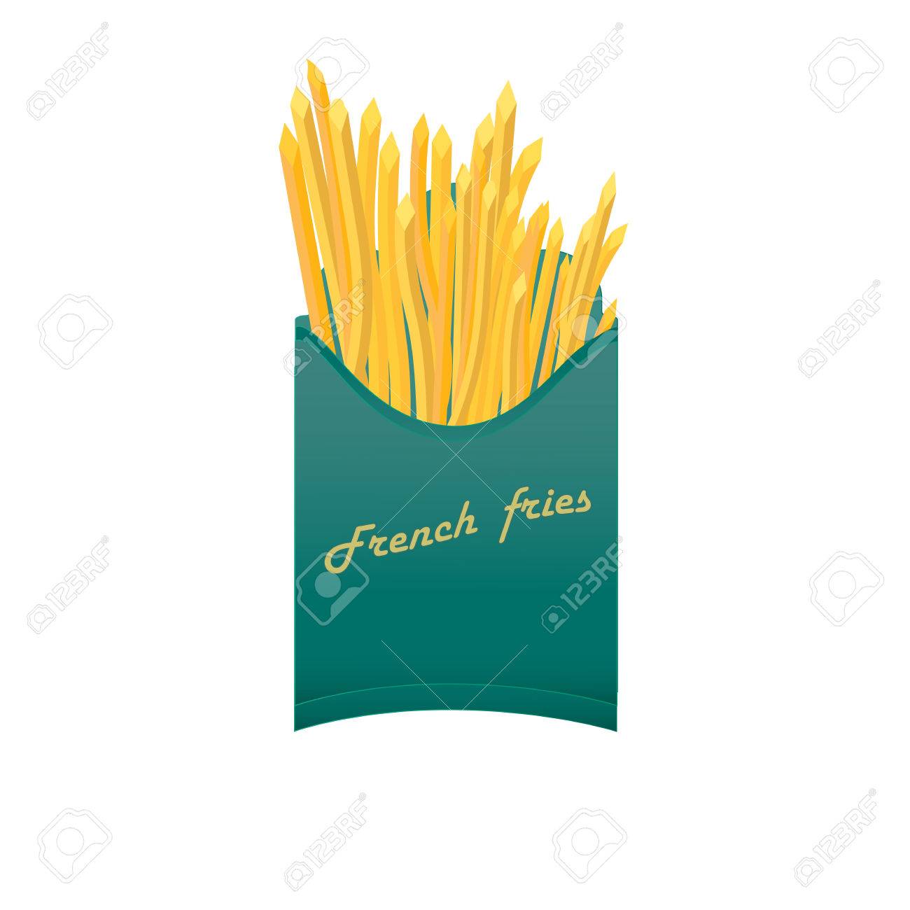 Pommes Frites Fast Food Papiertute Grun Isoliert Auf Weissem Hintergrund Vektor Illustration Von Kreativen Kunst Lizenzfrei Nutzbare Vektorgrafiken Clip Arts Illustrationen Image 69578603