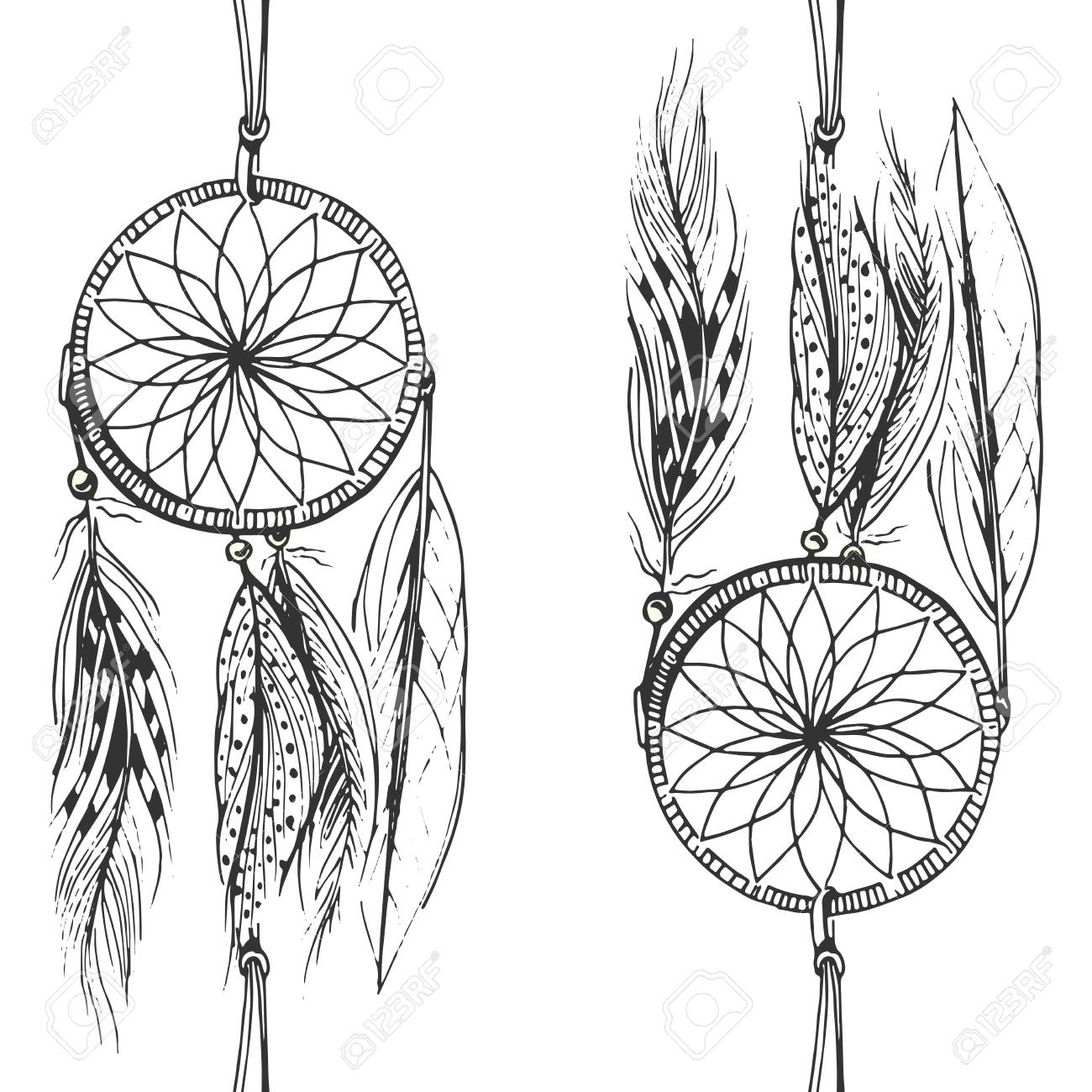 50年以上 ドリーム キャッチャー イラスト