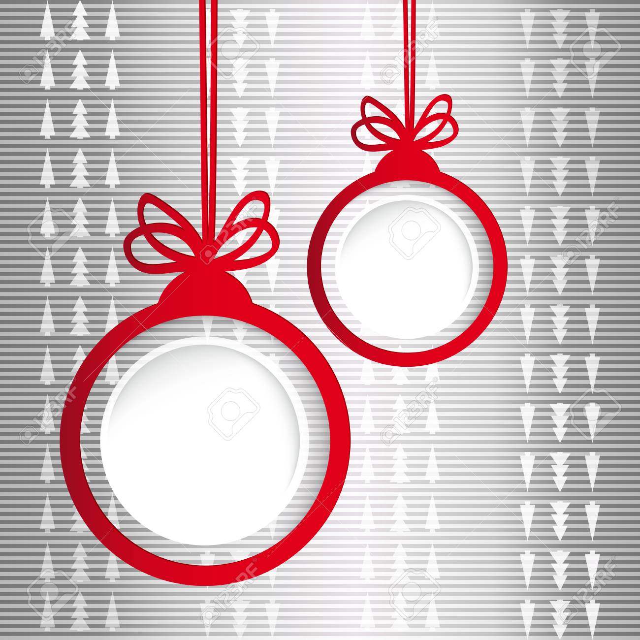 Boule De Noël Sous La Forme Dun Cadre Vide Pour Votre Texte