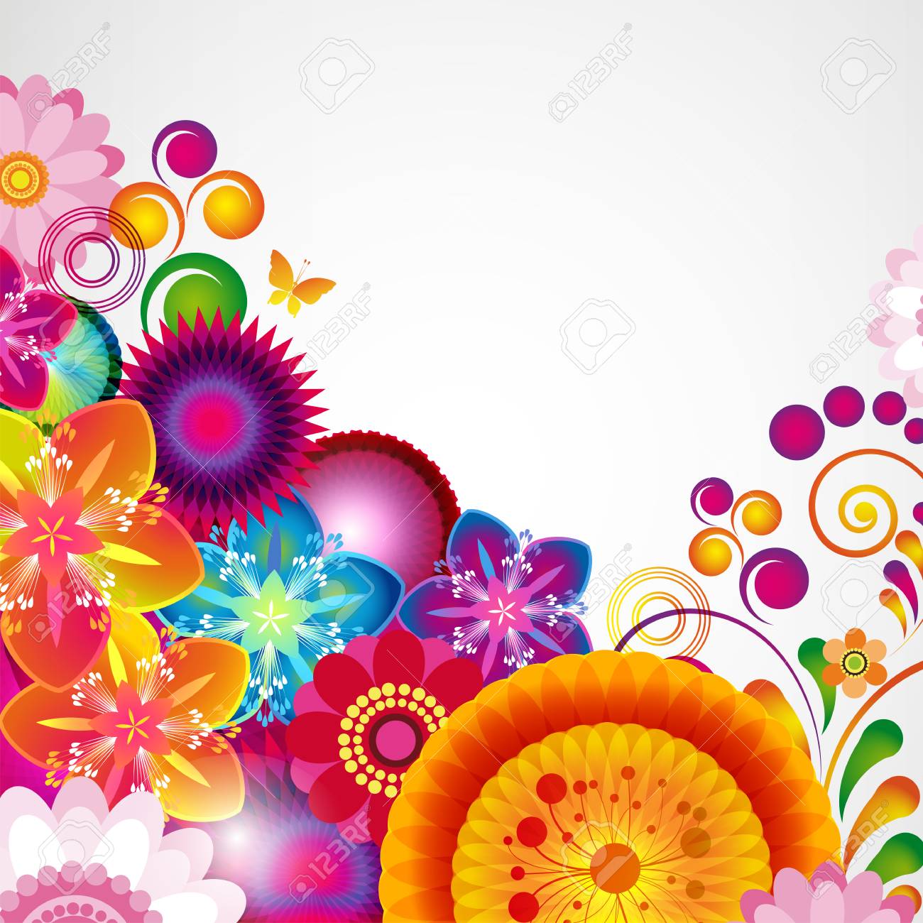 Gift Festive Floral Design Background Royalty Free Cliparts Vectors And Stock Illustration Image