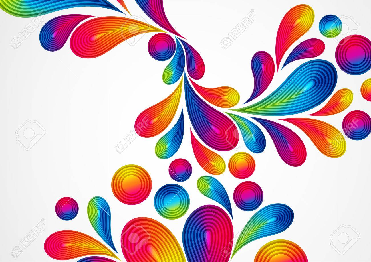 カラフルな抽象的な背景ストライプ スプラッシュ ベクトル色デザイン グラフィック イラストが値下がりしました サイズ のイラスト素材 ベクタ Image