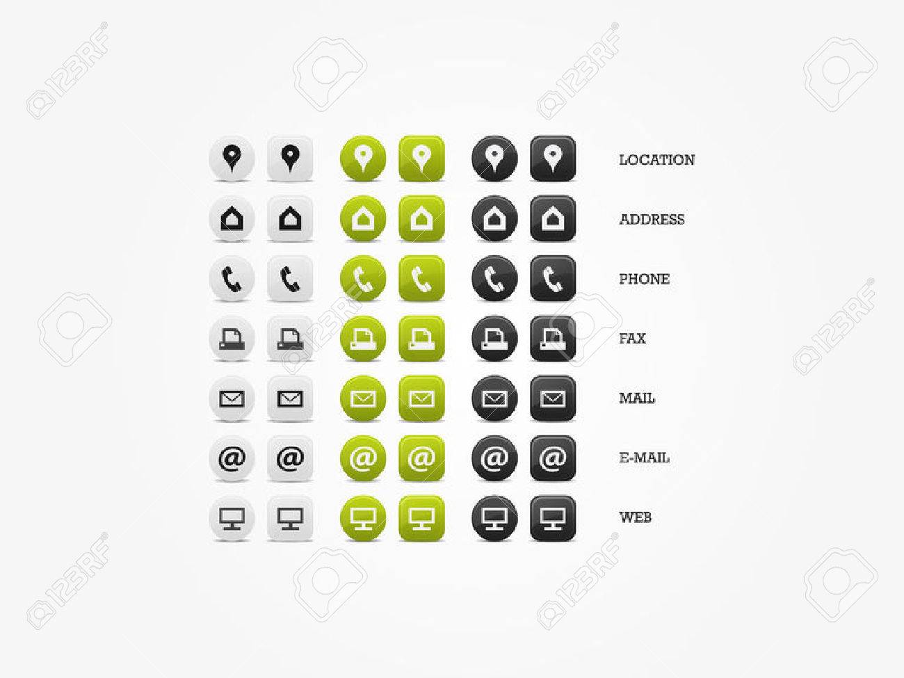 Multipurpose Business Card Icon Set of web icons for business, finance and communication - 31590500 Multipurpose Business Card Icon Set of web icons for business, finance and communication - 31590500