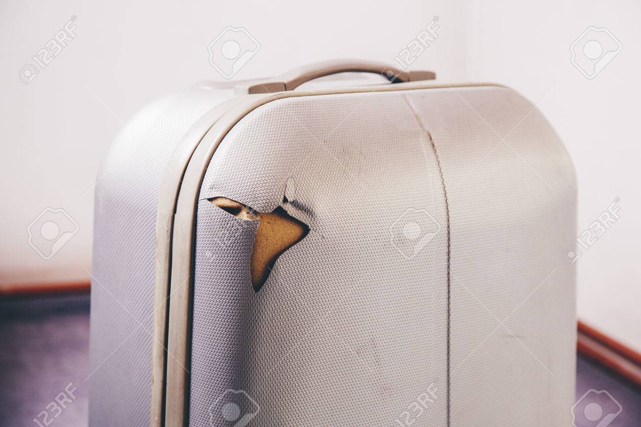 damaged luggage