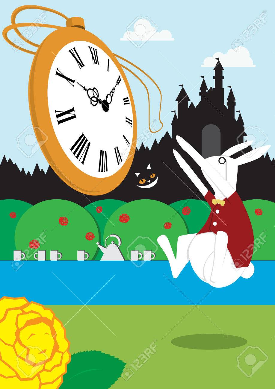 不思議の国のアリスのコンセプトのイラスト素材 ベクタ Image