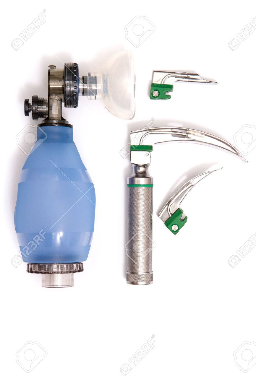 Ambu Bag And Laryngoscope Stock Photo Picture And Royalty Free Image Image 49842610
