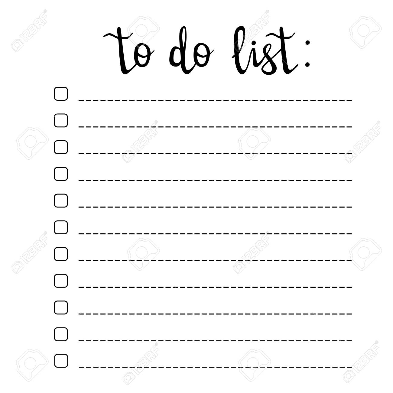 hand writing to do