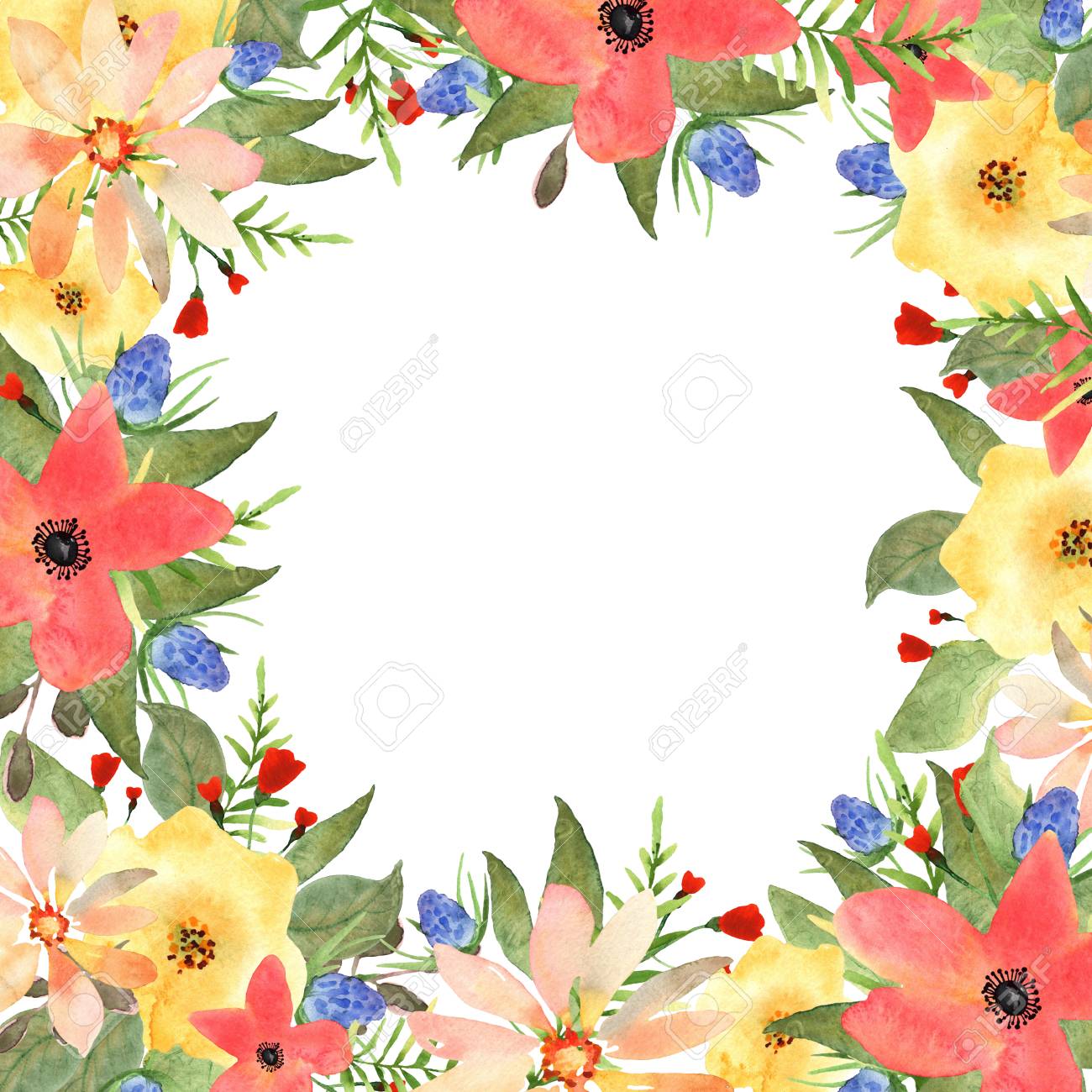 tarjeta floral felicitación invitaciones bandera marco para el