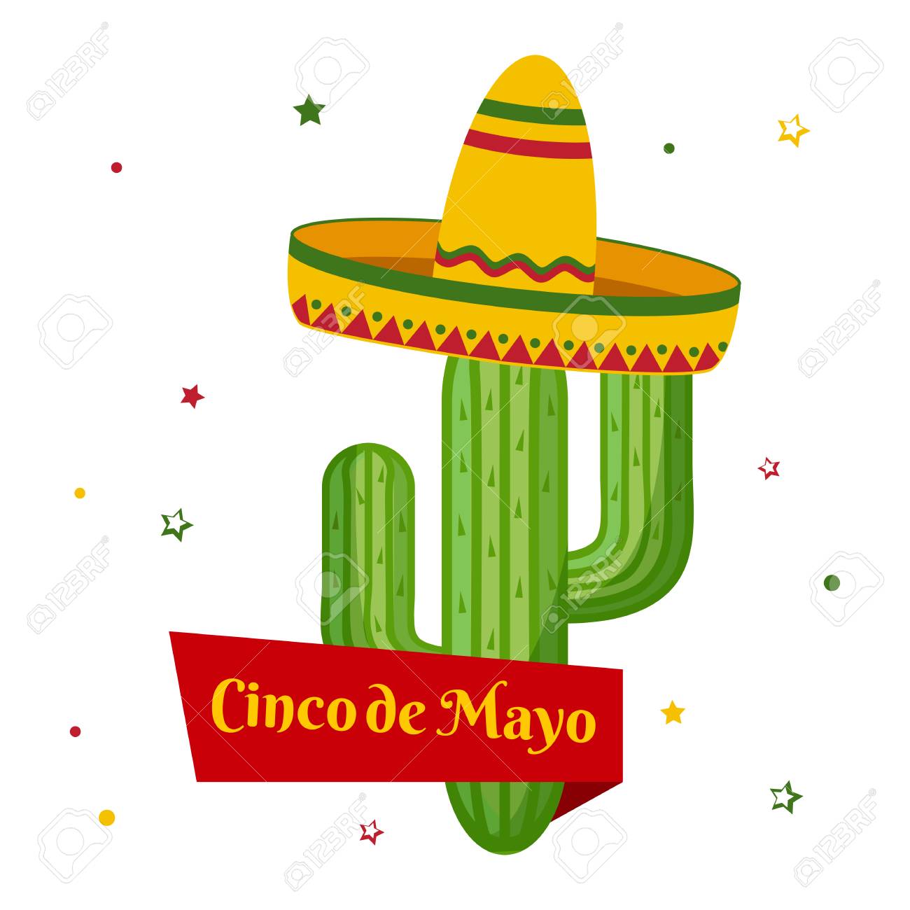 Cele Tion Card For Cinco De Mayo Holiday In Mexico Vector Il Ration Stock Vector Cele Tion Card For Cinco De Mayo Holiday In Mexico Vector Il Ration Stock Vector