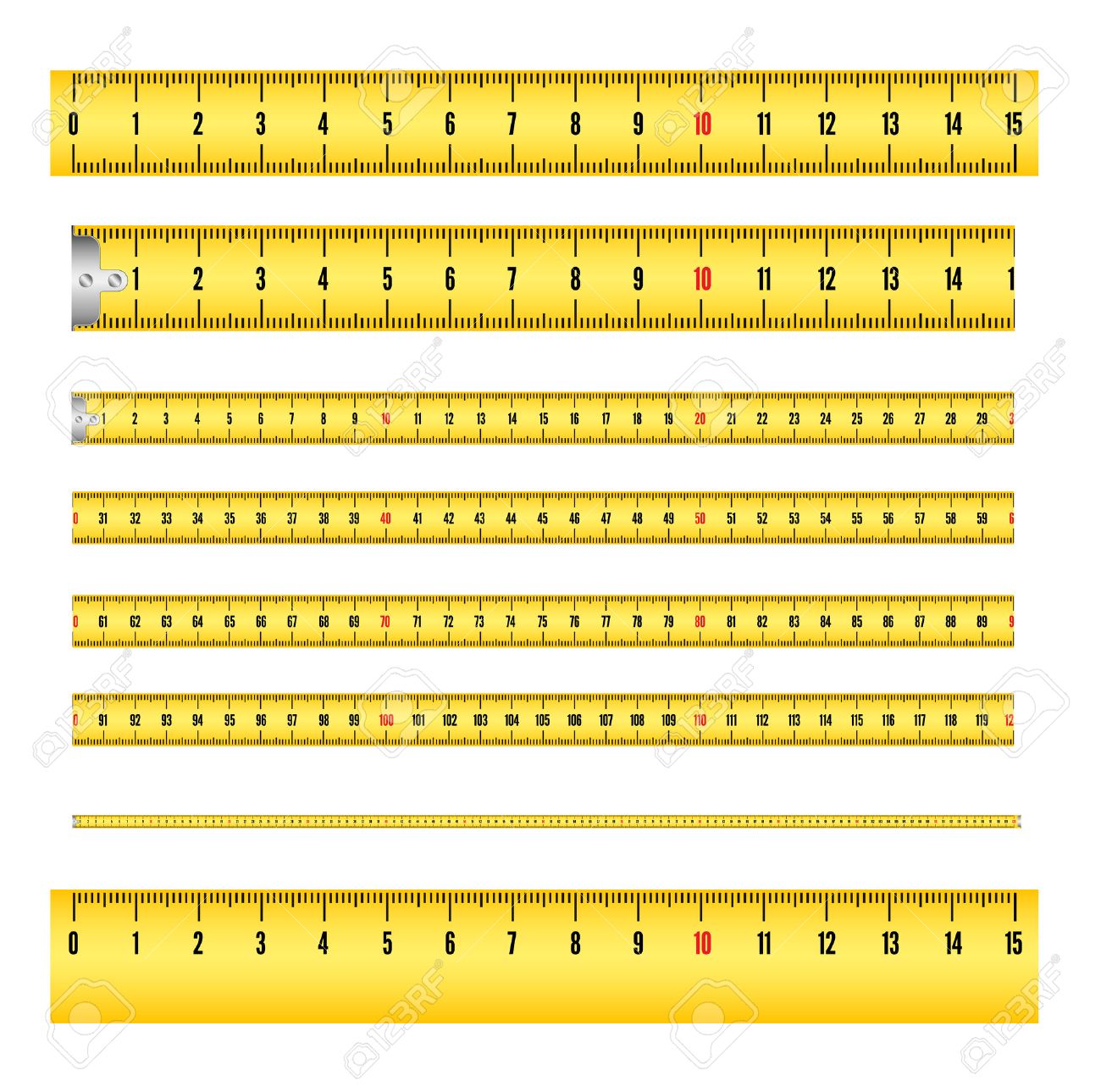 worksheet Ruler Measurement measuring tape in mm for tool roulette and ruler royalty free stock vector 27158635