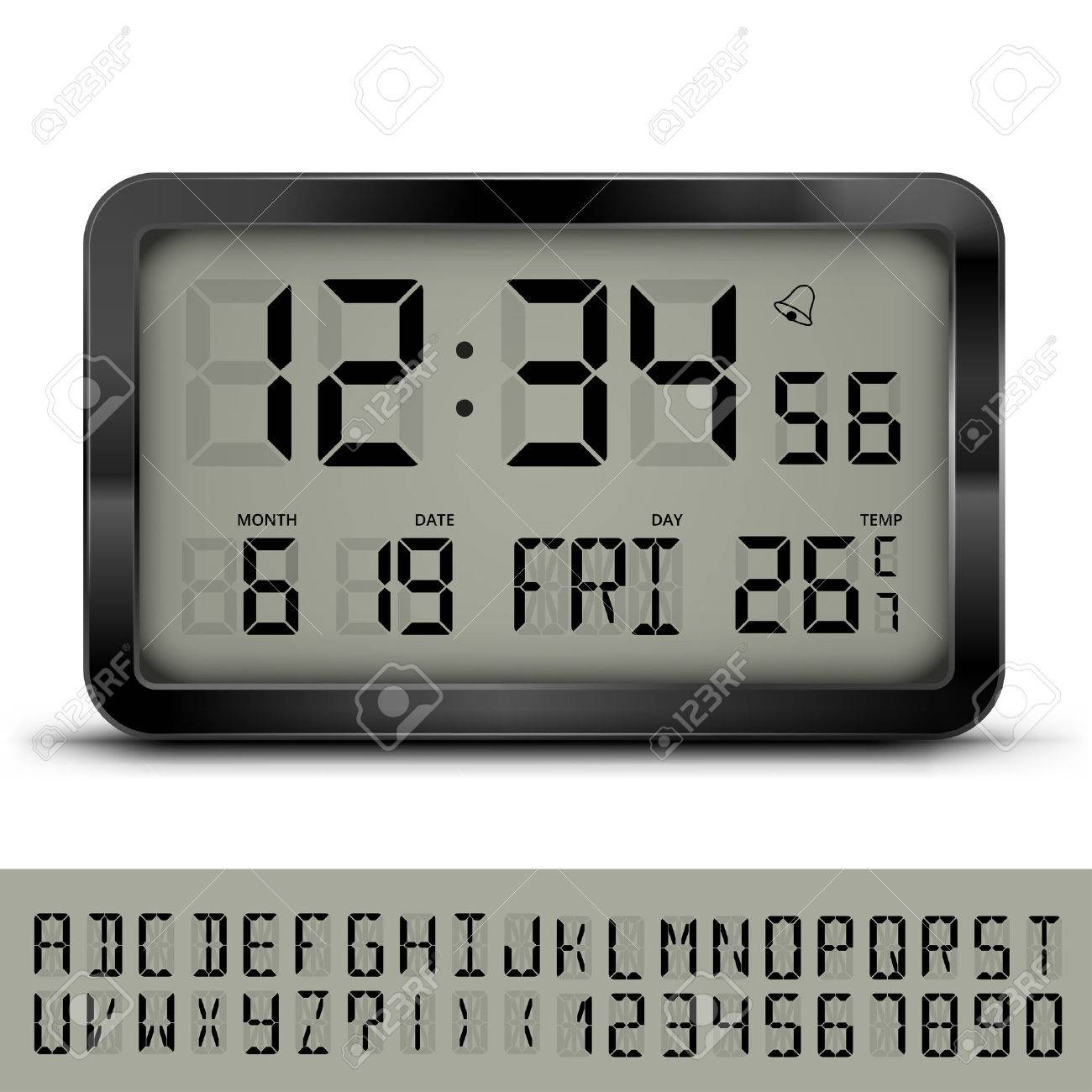 デジタル時計のイラスト素材 ベクタ Image 40913078