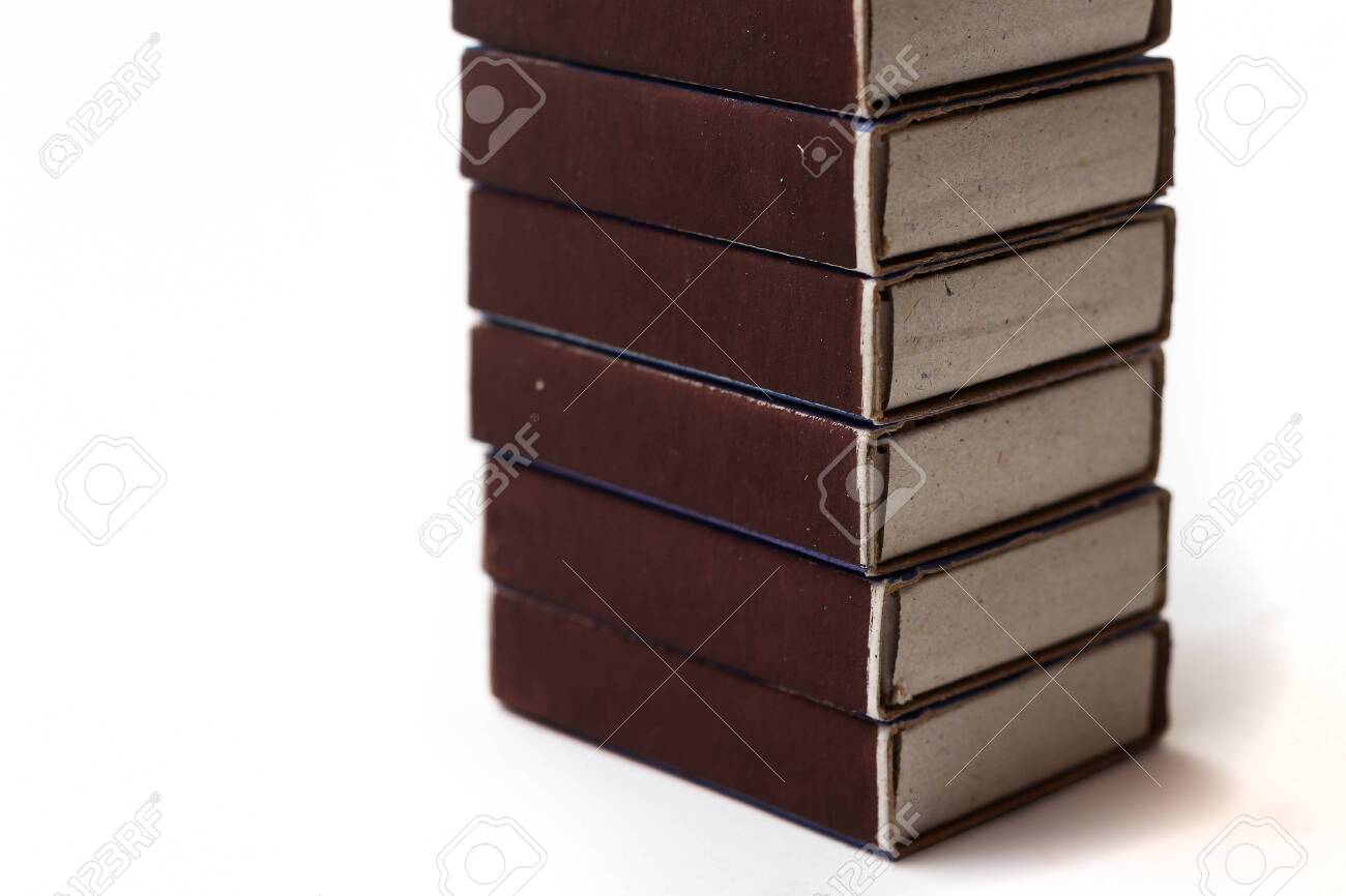 Many boxes of matches on a white background, isolated - 146321967 Many boxes of matches on a white background, isolated - 146321967
