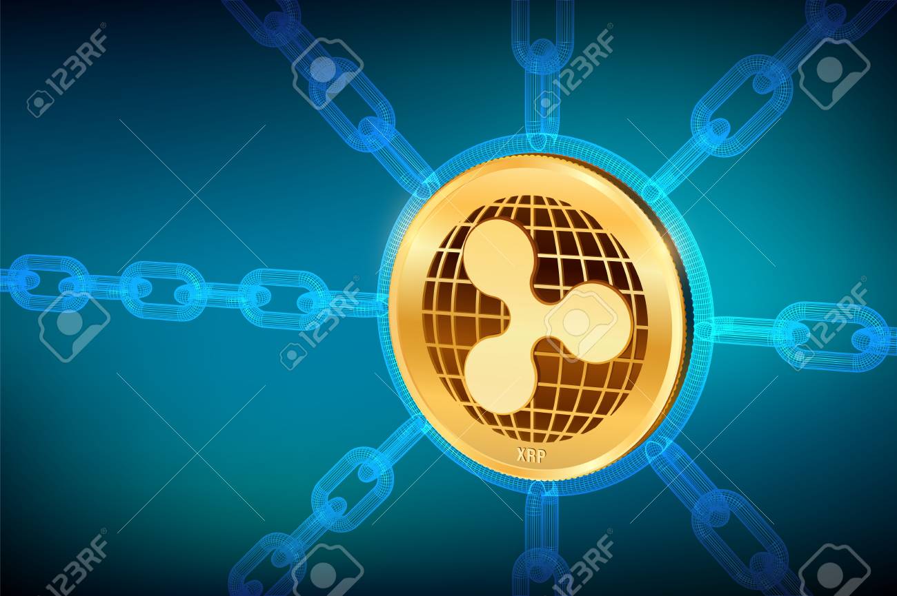 Ripple. Crypto Valuta. Blokketting. 3D Isometrische Fysieke Ripple Munt Met  Draadframe Ketting. Blockchain Concept. Bewerkbare Cryptogeld Template.  Stock Vector Illustratie Royalty vrije SVG, Cliparts, Vectoren, en Stock  Illustratie. Image 109813946
