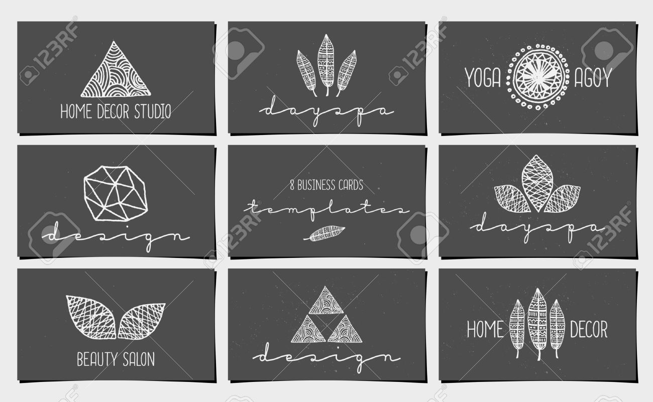 A Set Of Nine Modern And Elegant Business Card Templates In - A Set Of Nine Modern And Elegant Business Card Templates In Chalkboardstyle Hand Drawn a set of nine modern and elegant business card templates in - a set of nine modern and elegant business card templates in chalkboardstyle hand drawn